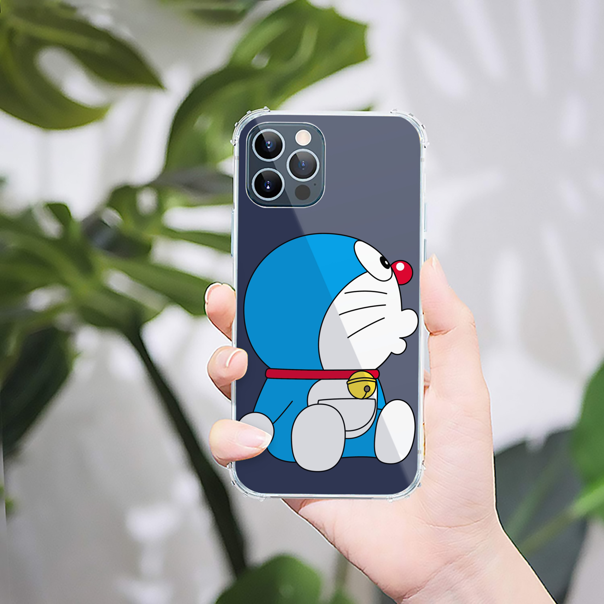 （画像用） ドラえもん Doraemon 【iPhone 12シリーズ対応】透明スマホケース（クリアソフトケース）